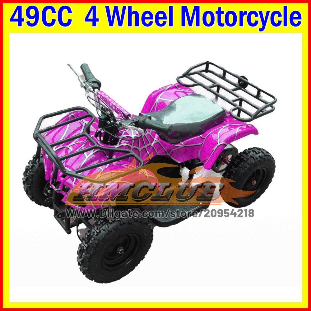 Kids Adult ATV UTV MOTO 49CC 2 Stroke Gasoline Motorcycle Kid Adult Go Kart Frames Quad ATVS Amusement Rides 4 Wheel Beach Buggy Motorbike Birthday Gi