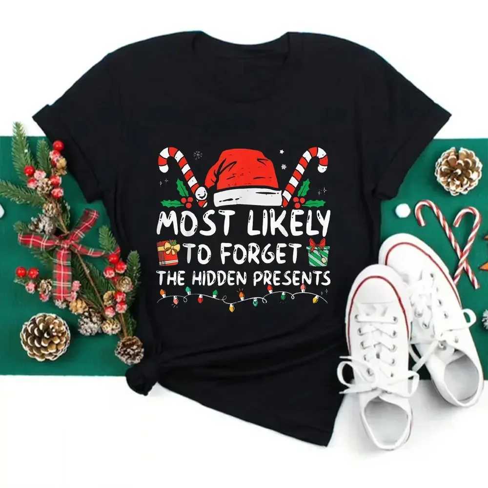 The most interesting thing about womens fashion T-shirts may be forgetting hidden gifts Christmas matching staff T-shirts womens T-shirts and womens T