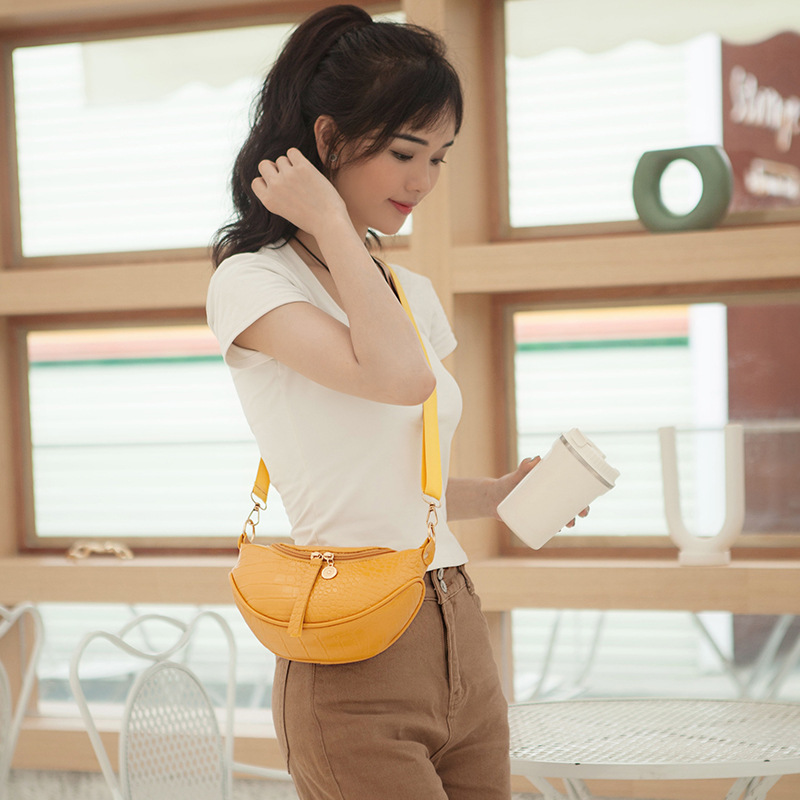 PU Leather Solid Color Chest Waist Crossbody Bags for Women 2023 Simple Fashion Shoulder Messenger Bag Female Handbags Purses