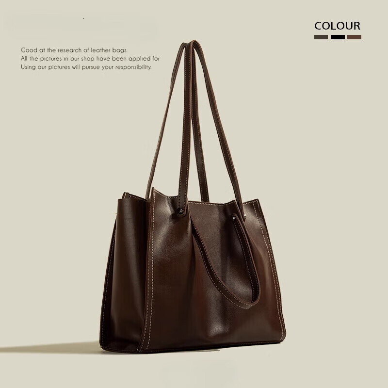 AIOSC Large Capacity Handheld Underarm New Trendy Soft Leather Commuter Bag Synthetic leather Fashion designer BagVoyage