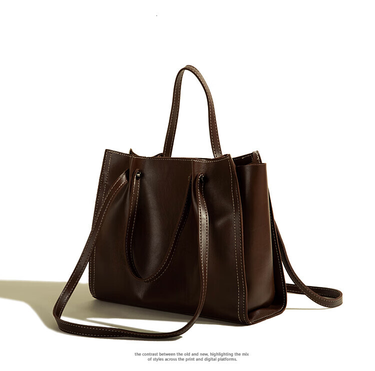 AIOSC Large Capacity Handheld Underarm New Trendy Soft Leather Commuter Bag Synthetic leather Fashion designer BagVoyage