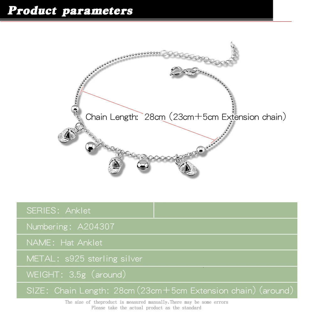 Barefoot Anklet Style Light High Quality 925 Pure Silver Sexy and Elegant Chain Anklet Womens Jewelry 241107