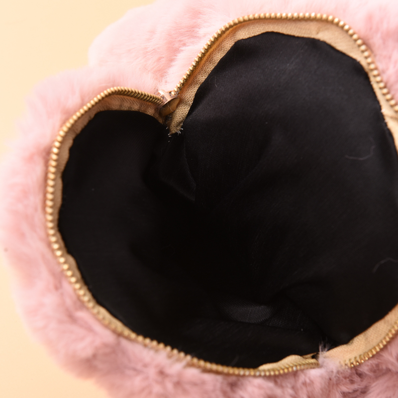 Fashion Women Bag Cute Rabbit Fur Handbags Faux Fur Women Handbags Brand Shoulder Women Messenger Crossbody Bag Christmas Gifts