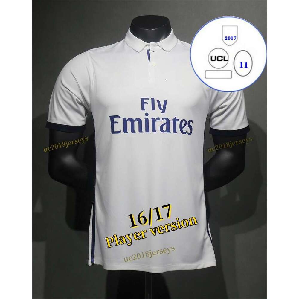 S-3XL Long sleeves Player version 2016 2017 home Retro Real soccer jerseys 13 14 15 16 17 18 19 20 21 22 BENZEMA MARCELO BALE SERGIO RAMOS Ronaldo home football shirt