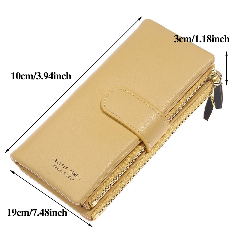 Double-layer Women Long Wallet Large Capacity Card Holder Wallet Purse