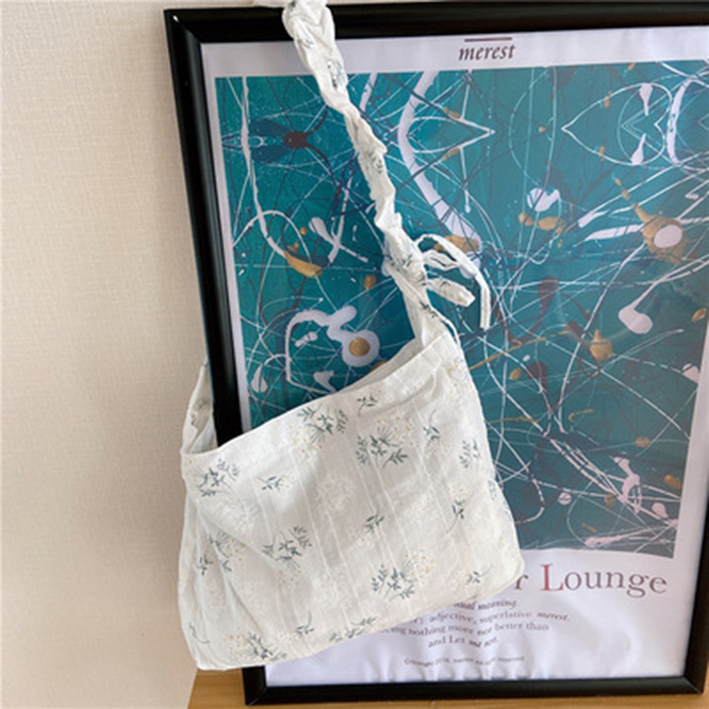 2021 New Ins Small Daisy Flower Messenger Bag Casual Embroidery Summer Shoulder Bag Shopping Bag Hand Bag
