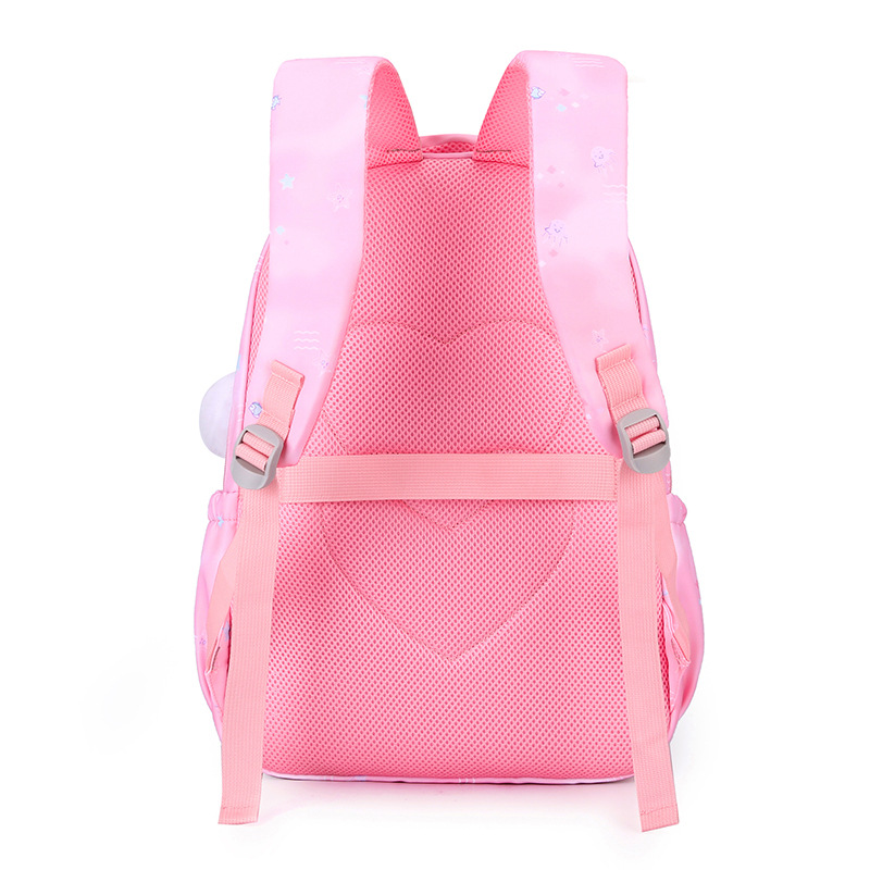 cute pink school backpack large capacity book bag kids school bags for girls travel shoulder bag elementary student backpack