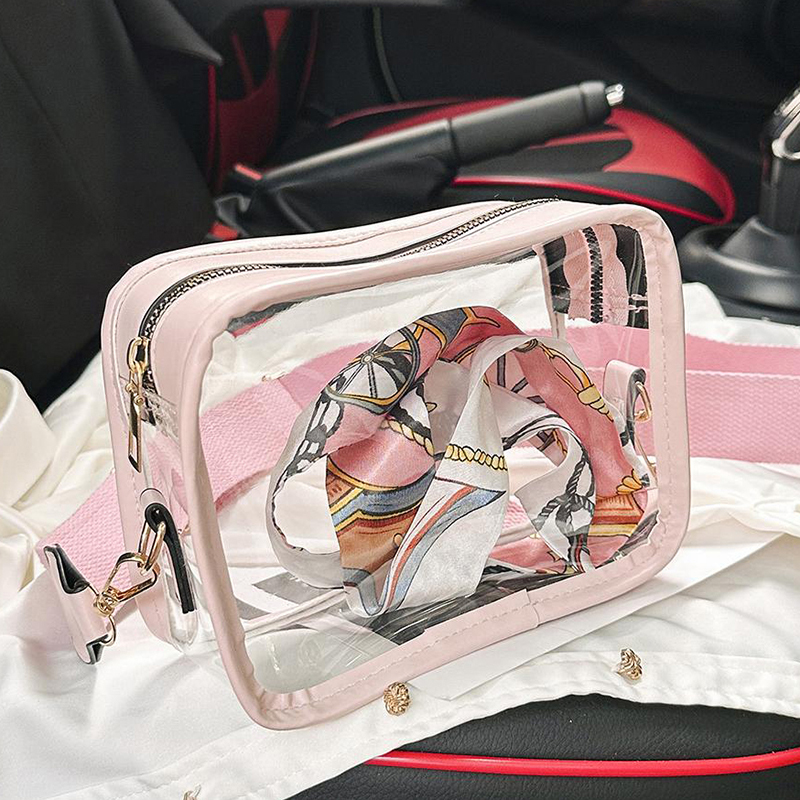 Women's New Transparent Jelly Bag Mobile Casual One Shoulder Small Square Bag