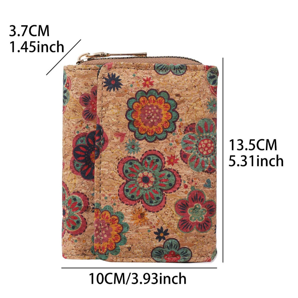 Portable Geometric Multi Card Long Wallet with Advanced Sense and Multifunctional Wallet, Personalized Art Retro Wood Wallet