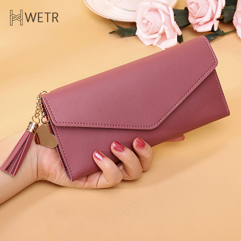 Fashion Long Women's Wallet Leather Long Wallets Women's Luxury Female Phone Wallet Large Capacity Handheld Wallet Money Bag