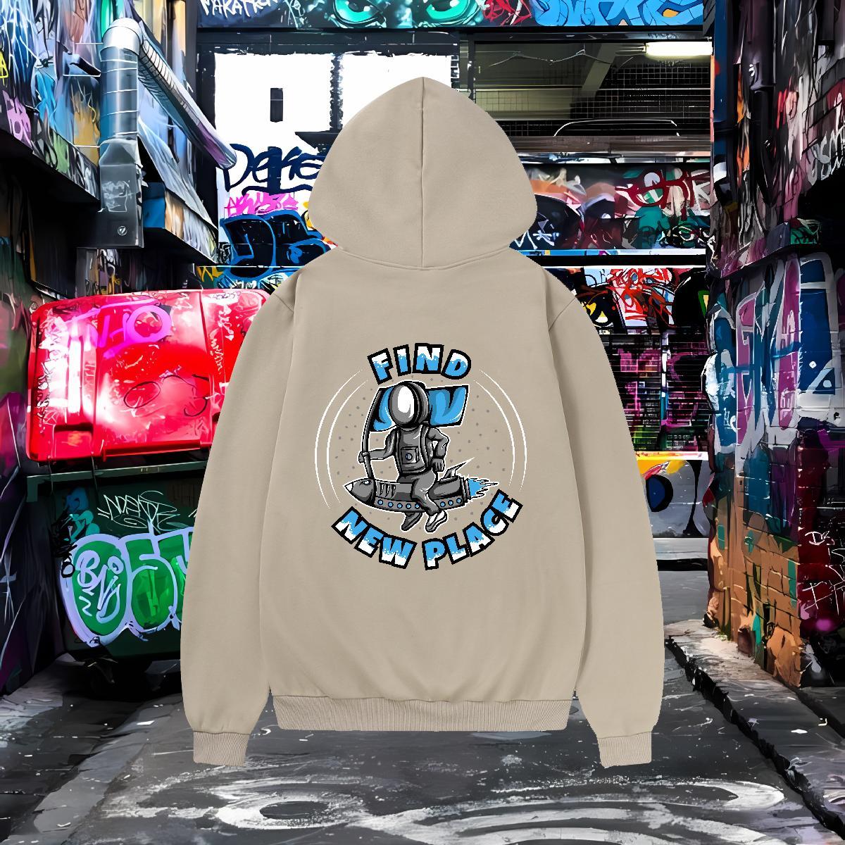 Wholesale Men Sweatshirt hoodie Hooded Collar Breathable Classic Men Clothes Hoodie US Size Wear Y2K 350g Cotton