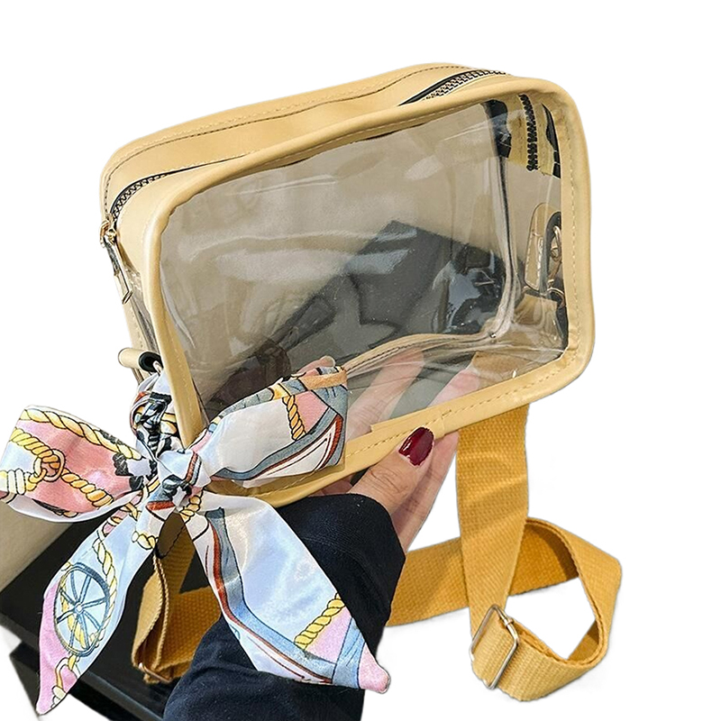 Women's New Transparent Jelly Bag Mobile Casual One Shoulder Small Square Bag