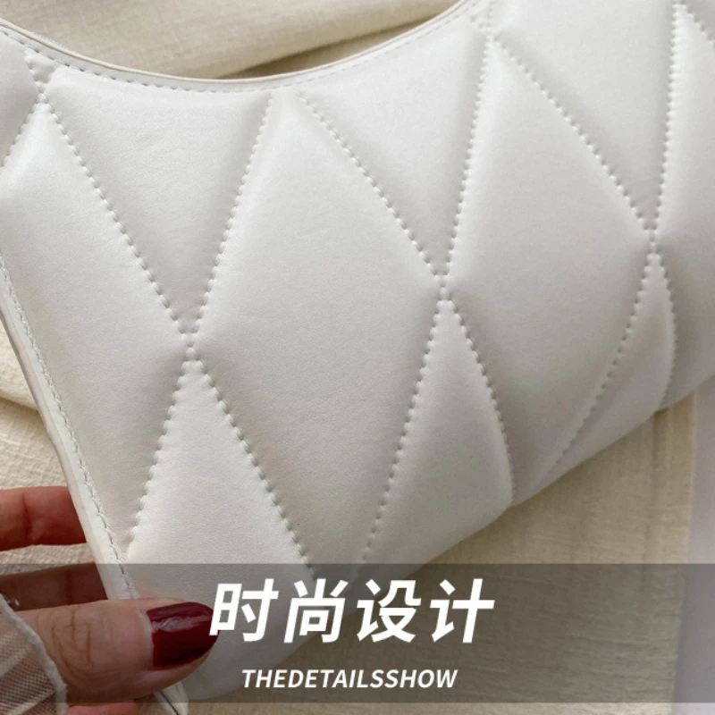 Black PU Leather Shoulder Bag Retro Solid Color Casual Female Hobos Handbags Women's Fashion Handbags Shopper Clutch Purse