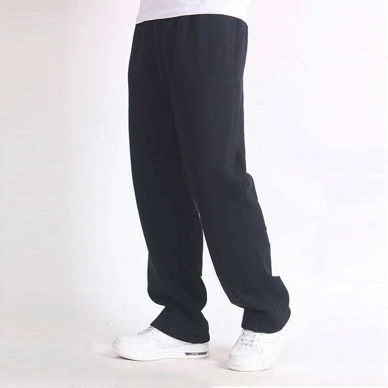 Men Plus Size 7XL Pants Solid Baggy Loose Elastic Pencil Sweatpants Casual Mens Trousers Joggers Large Big 5XL 6XL 241104