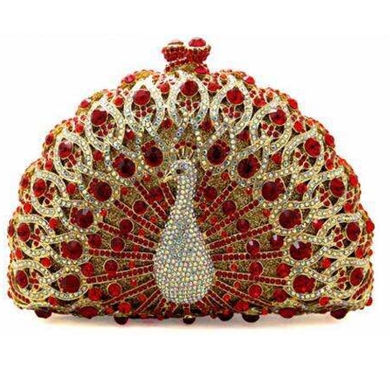 Luxury Colorful Crystal Diamond Evening Bag 2020 Newest Crystal Diamond Chain Evening Bag Luxury Handbags Women Bags Designer