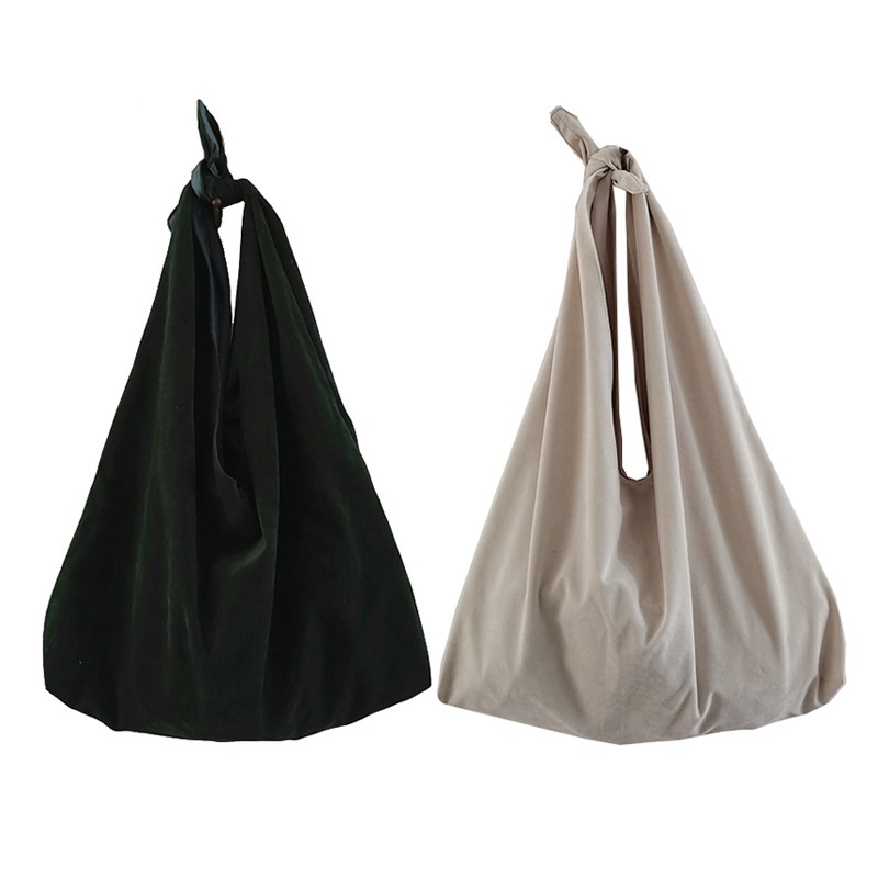 Faux Suede Shoulder Bags Women Retro Knotted Large Capacity Big Crossbody Bag Handbag Designer Handbags High Quality
