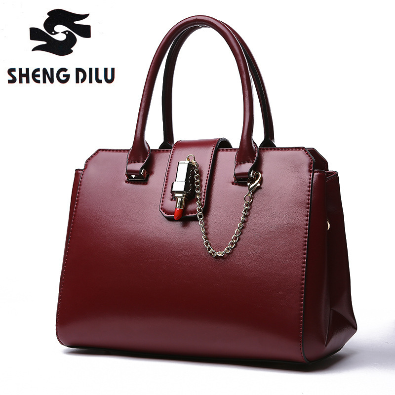 Leather Women Messenger Bags Handbags Woman Famous Brands Shoulder Crossbody Bag High Quality Tote Bag Tassel Gift