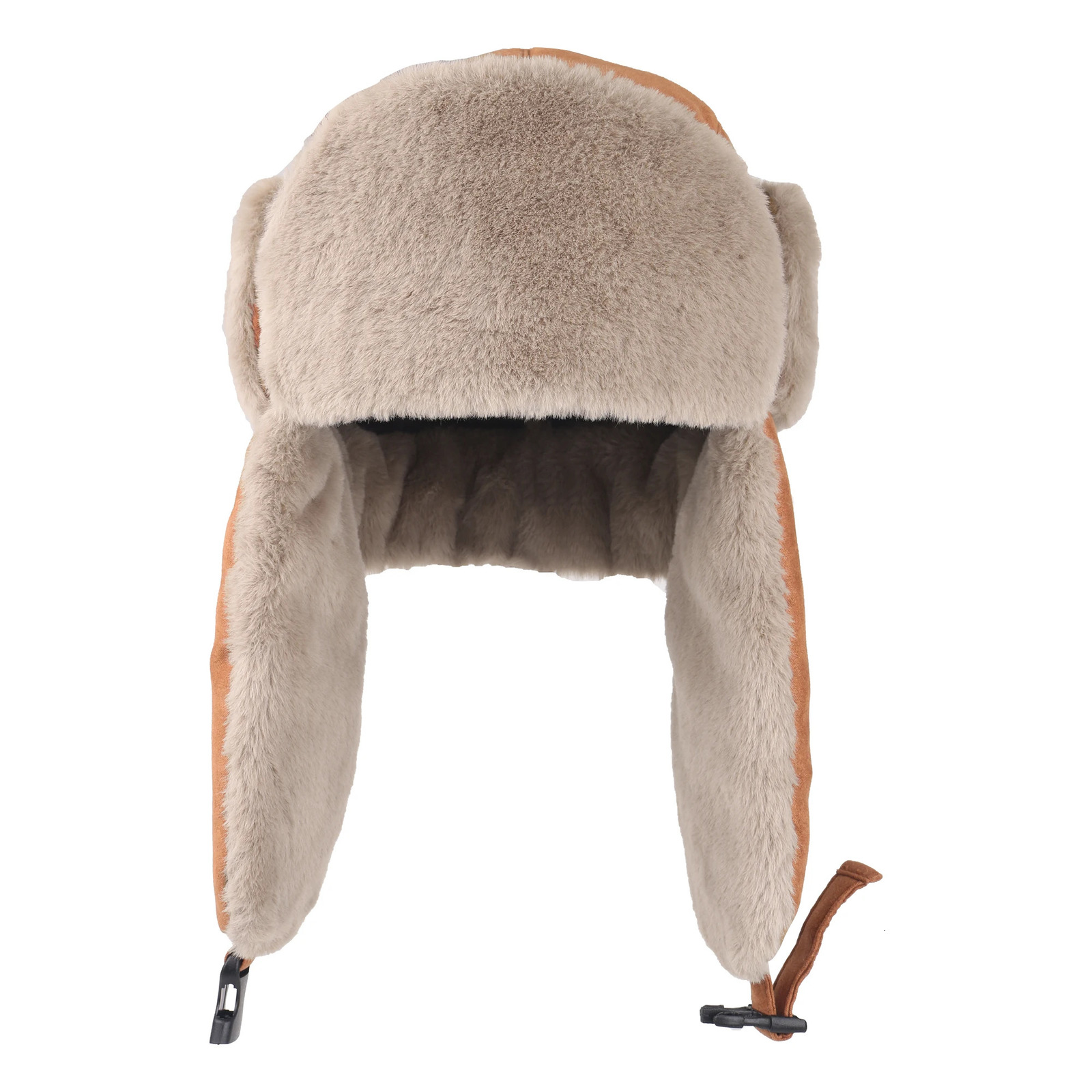 Connectyle Mens Cavalry Trap Hat Warm Winter Russian Hat Hunting Hat with Earrings Unisex Ushanka Hunting Ski Hat 241106