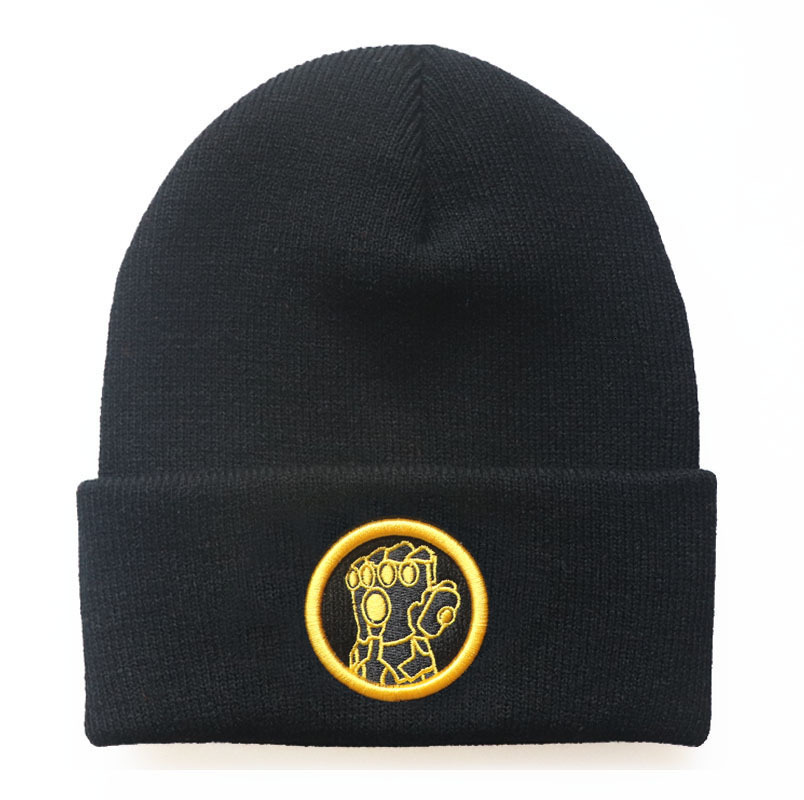 High quality design, men and women Cartoon Anime Embroidered Knitted Warm Cold Hat