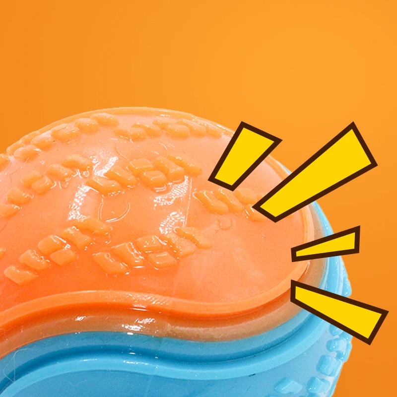 Dog Chew Toys Interactive training Soft toy ball Teeth Cleaning Bite Resistance Squeaky Camping Outing Lawn Running Toys