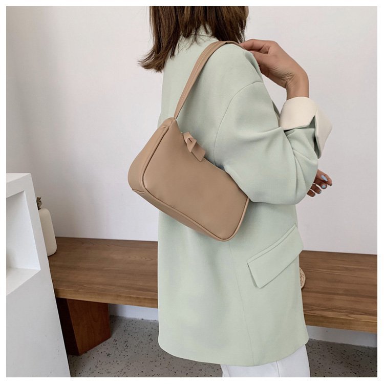 Handle Bag Women Retro Handbag PU Leather Shoulder Totes Underarm Vintage Top Handle Bag Female Small Subaxillary Bag for Women