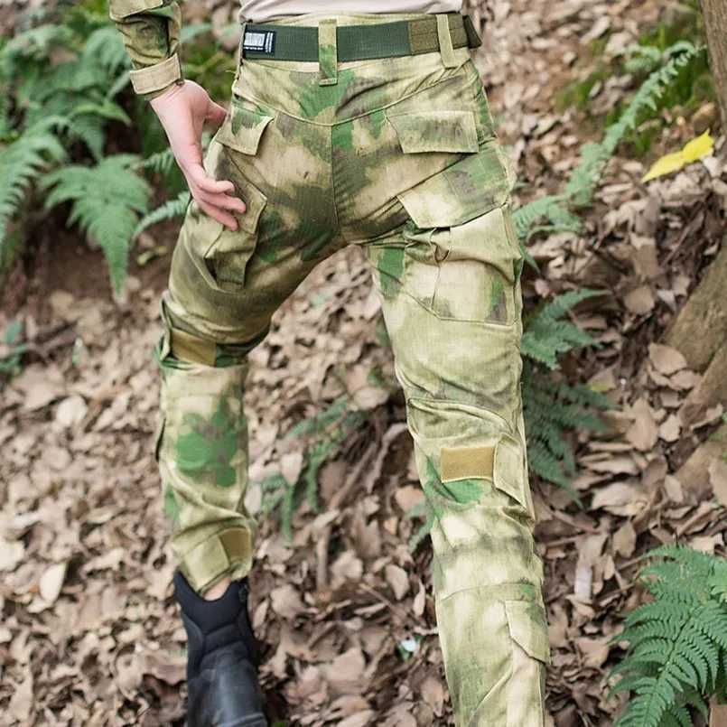 Pro Tactical Militar Camouflage Cargo Pants Men Rip-Stop Anti-pilling SWAT Combat Trousers Breathable Casual Pants LX241107