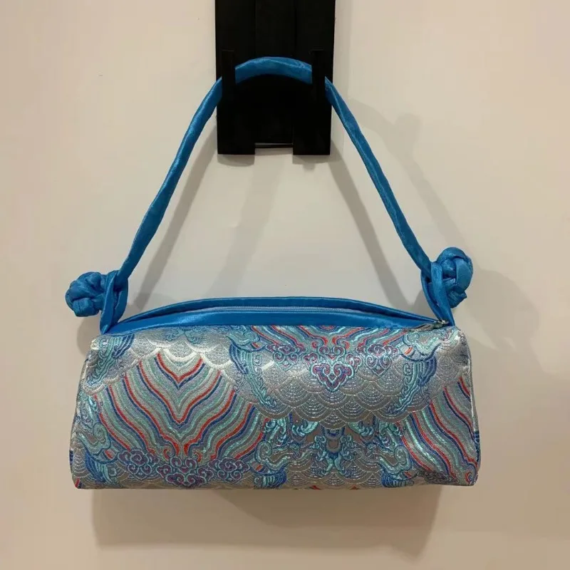 Fashion Luxury Chinese Style Silk Bag Women Handbag Japanese Hand Embroidery Totes Cheongsam Female Cosplay Bags Clutch