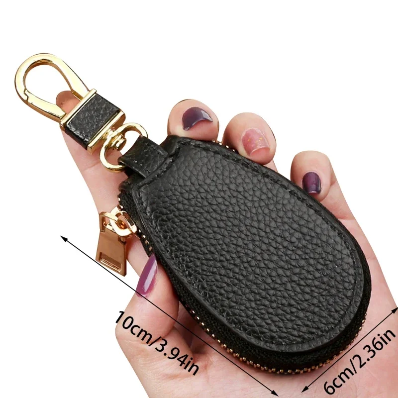 Mini Portable Women Couples Zipper Door Keys Storage Multi-function Simple Solid Protection Classic Unisex