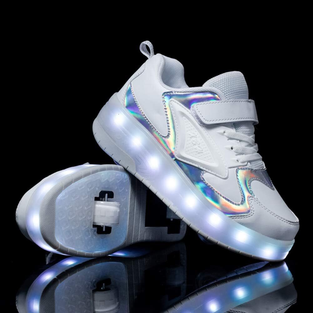 Children's LED roller skating shoelaces single wheel luminous roller shoes for girls, boys, and children