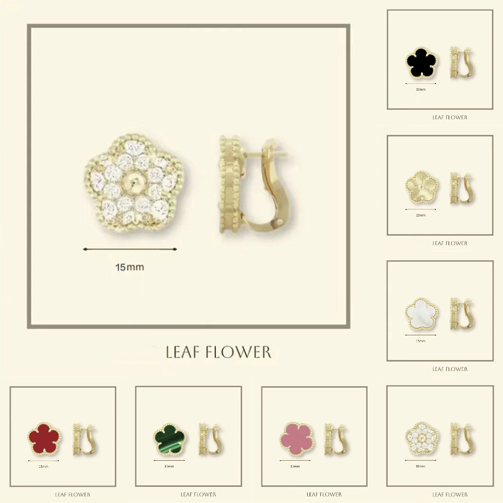 4 leaf clover earring luxury jewelry earrings designer for women clover stud earring 925 sterling silver jewelry designer jewerly women Chirstmas wedding gift have