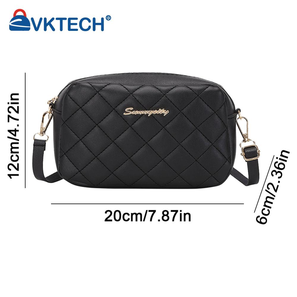 Embroidered Women Shoulder Bags Solid Color Lattice Fashion Women Bag Stylish Ladies Handbags Shopping Daily Purse