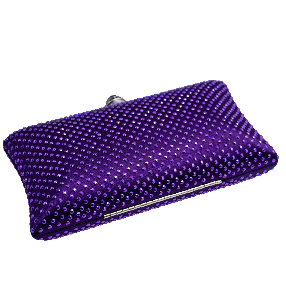 Elegant Women Evening Bag and Clutches with Rhinestone Crystal for Women's Prom Party Wedding