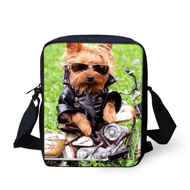 Yorkshire Terrier 3D Printing Handbags Women Shoulder Messenger Bag for Teenager Mini Kindergarten Bagpack Girls Coin Bag