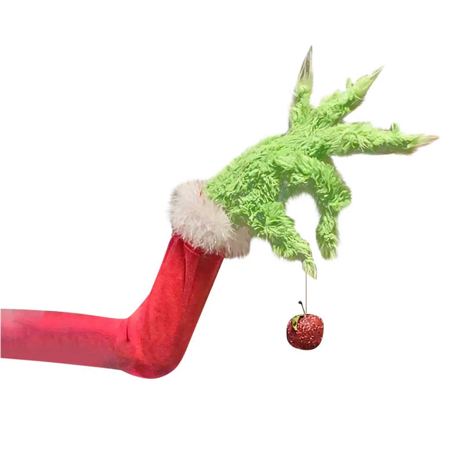 Christmas Plush Doll Toy Gift Cartoon Style Childrens Rag Doll Christmas Grinch Plush Charm Holiday Dress Up Doll Charm DecorXJ241107
