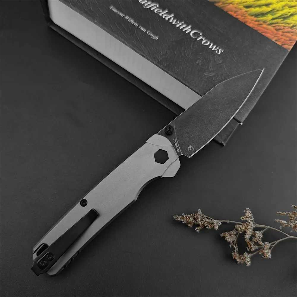 KS 6105 BLK Bel Air DuraLock KVT Folding Knife CPM MagnaCut PVD Blade Anodized Aluminum Handle Outdoor Camping Survival Knife X241107