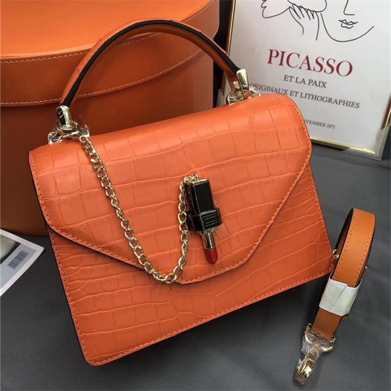Fancy Genuine Crocodile Belly Skin Lady Small Yellow Purse Women Mini Handbag Real Alligator Leather Female Single Shoulder Bag