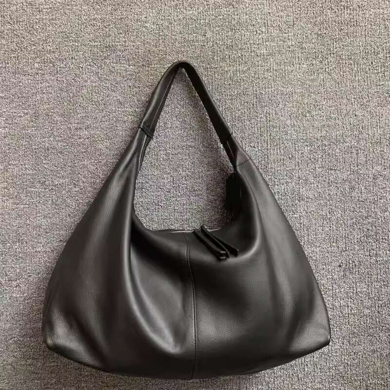 OLOEY Tote Bag Genuine Cowhide Leather Handbag Female Casual Style Fashion Ladies Travelg Big Capacity