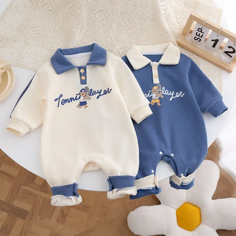 Rompers Baby Clothes Boys Girls Babies Handsome Onesies Newborn Outing Outfit Birthday Super Cute Spring and Autumn Clothes RompersY250119XL2S