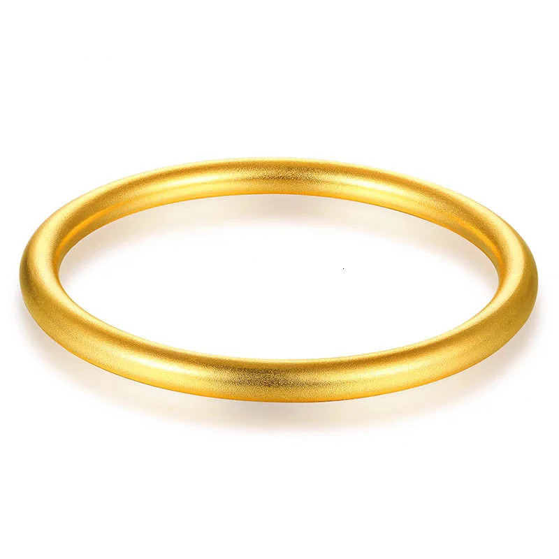 Fashionable 5mm antique inherited AU999 gold bracelet 24K genuine gold womens closed high-end exquisite jewelry bracelet 241107