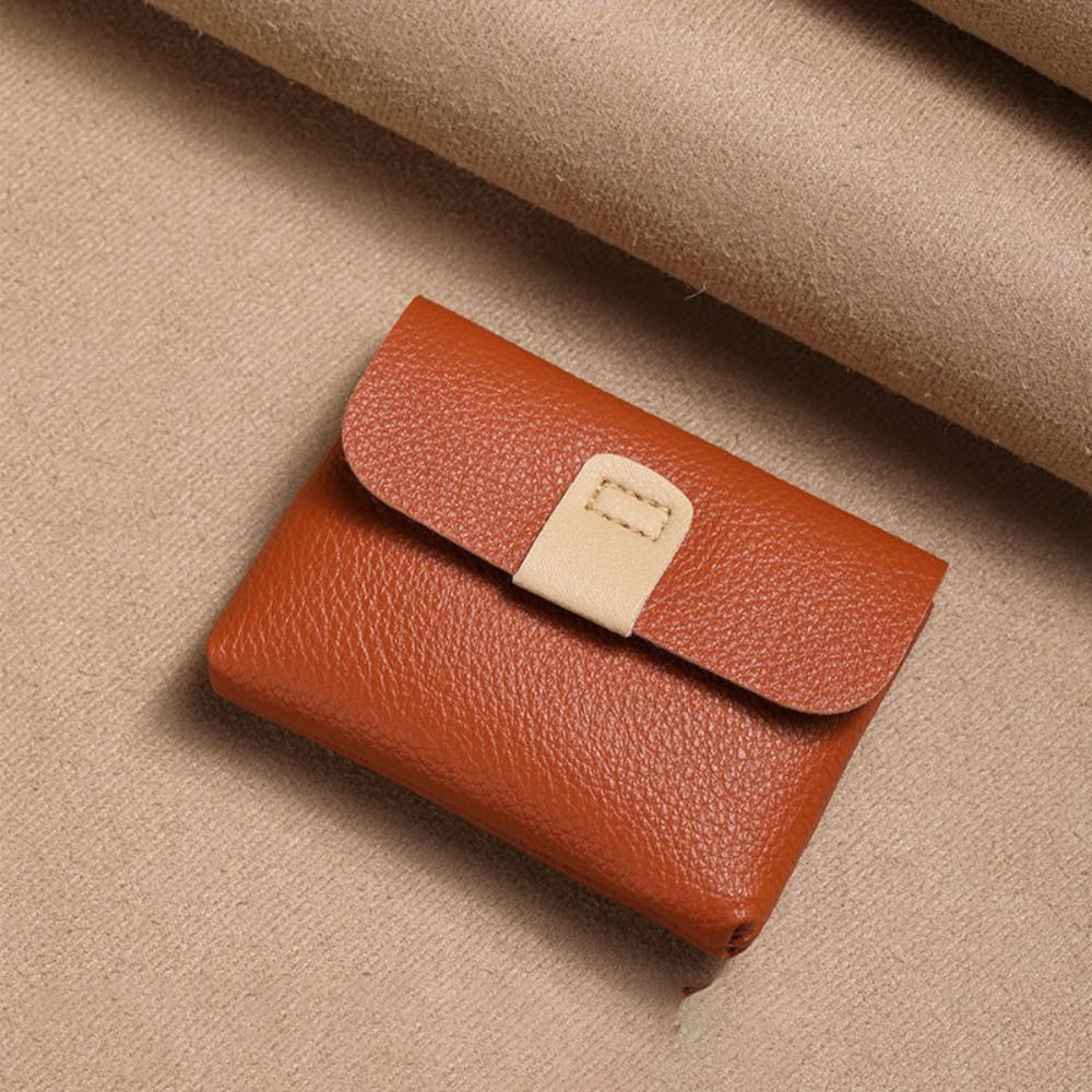 PU Leather Coin Purse Ladies Storage Square Bag Mini Wallet for Men Women Card Holder