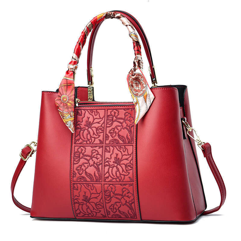 2024 Texture New Chinese Embroidery Mother's Day Women's Bag Mom Large Capacity Handbag Bags
