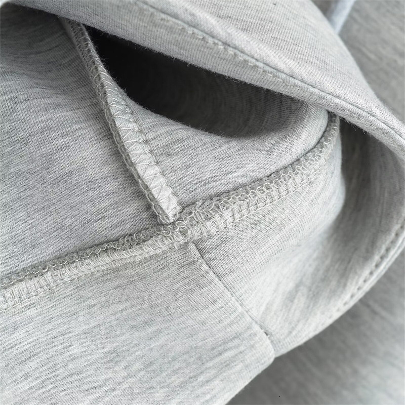 New autumn and winter new high street men's and women's loose casual hooded zipper sports shirt top fashion trend T-shirt