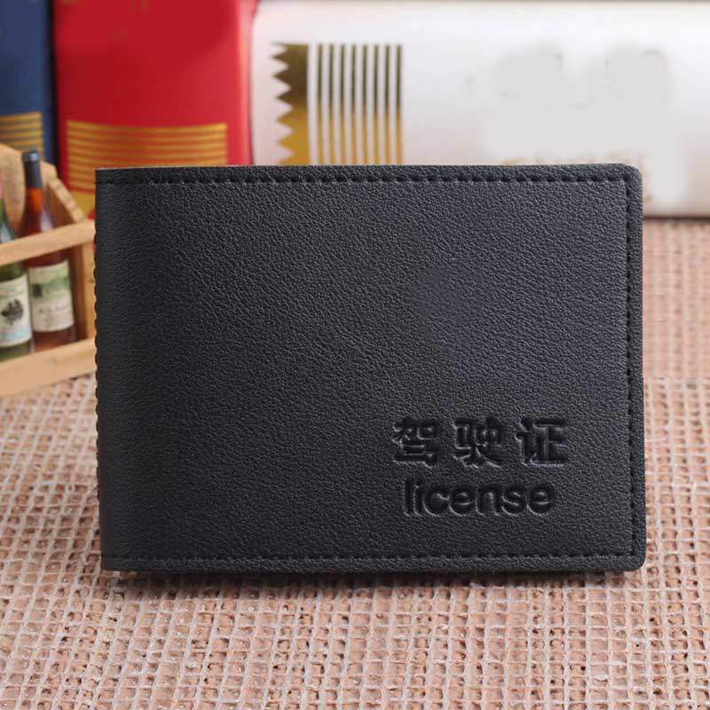 6 Cards Driver License Holder Pu Leather Cover For Car Driving Documents Business Card Holder ID Pass Certificate Folder Wallet