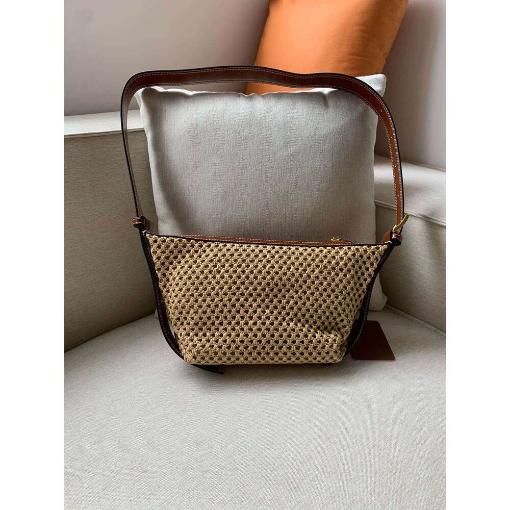 OLOEY Women's Weave Messenger Bag Hollow Out Fashion Female Single Shoulder Bags