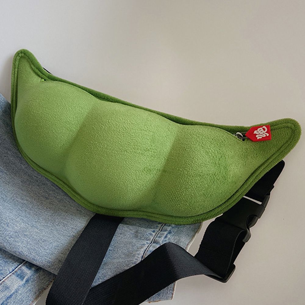 Casual Cute Outdoor Children Plush Bag Travel Women Handbags Cute Small Bags Korean Style Handbags Peas Shaped