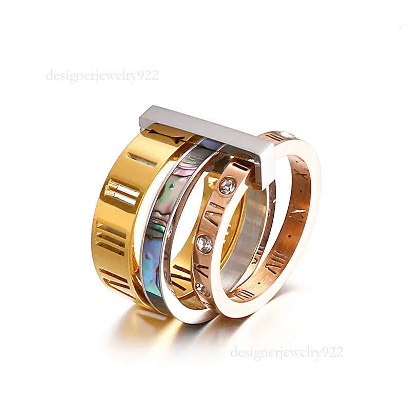 High Quality Designer for Woman Ring Zirconia Engagement Titanium Steel Love Wedding Rings Sier Gold Fashion jewelry Gifts