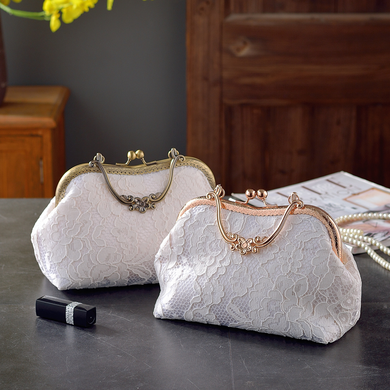 KingluckWomen's Bags Polyester Evening Bag Crystals 2020 Event / Party Black Kaqi White