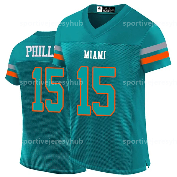 Shxinet Mens/Youth Football Jersey Tagovailoa Chubb 1 Sanders Hill Phillips Bailey Waddle Holland Mostert Brandon Green Stitched Any Name Number Jerse