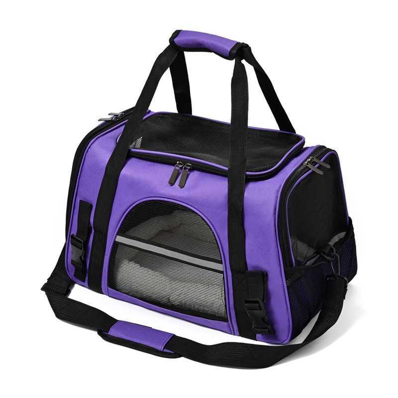 Breathable cat bag outdoor use, portable car carrying, small dog bag, foldable handheld, diagonal cross pet backpack storage 241115