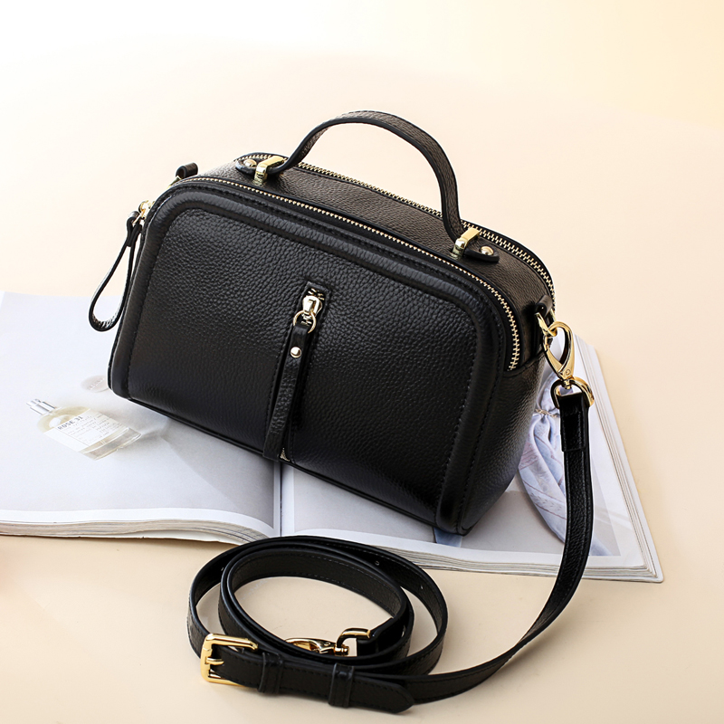 Top Quality Women Tote Bag Fashion Handbag pu Leather Small Flap Doctor Messenger Bags Solid Black Female Famous Brand Ladies Ba